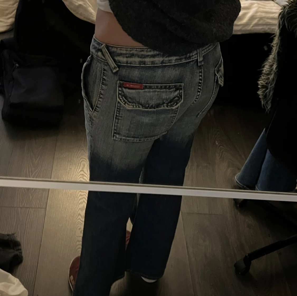 Lågmidjade bootcut jeans  - 91