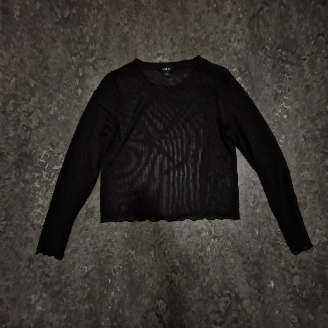 Svart transparent tröja från Monki