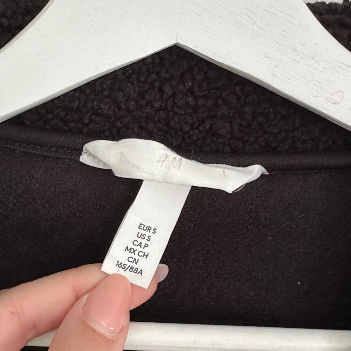 Svart teddyjacka från H&M - 2