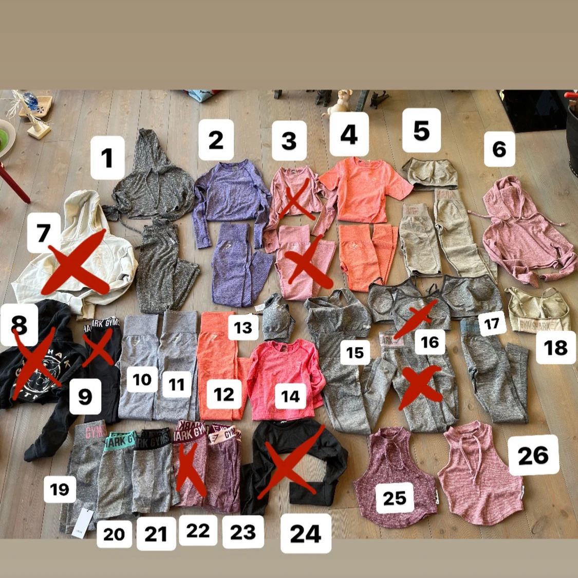  GYMSHARK träningskläder XS-S