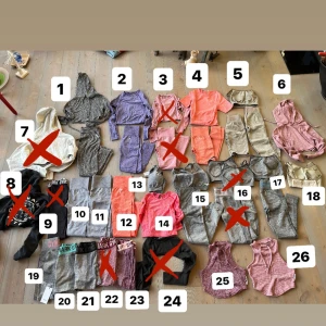  GYMSHARK träningskläder XS-S - GYMSHARK träningskläder, det mesta är nytt eller i nyskick. Storlek XS-S 100-650kr 