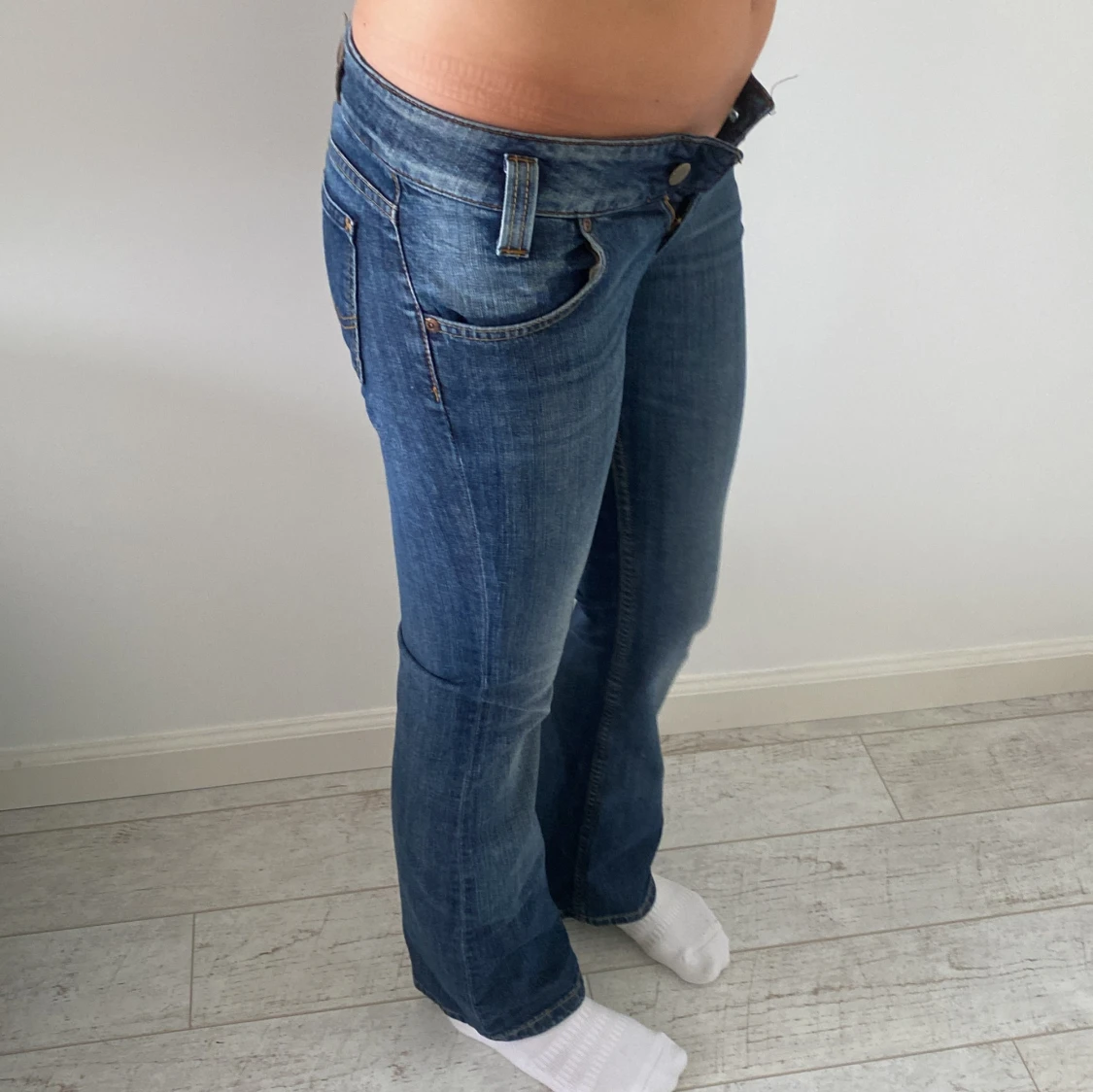Lågmidjade bootcut jeans - 91