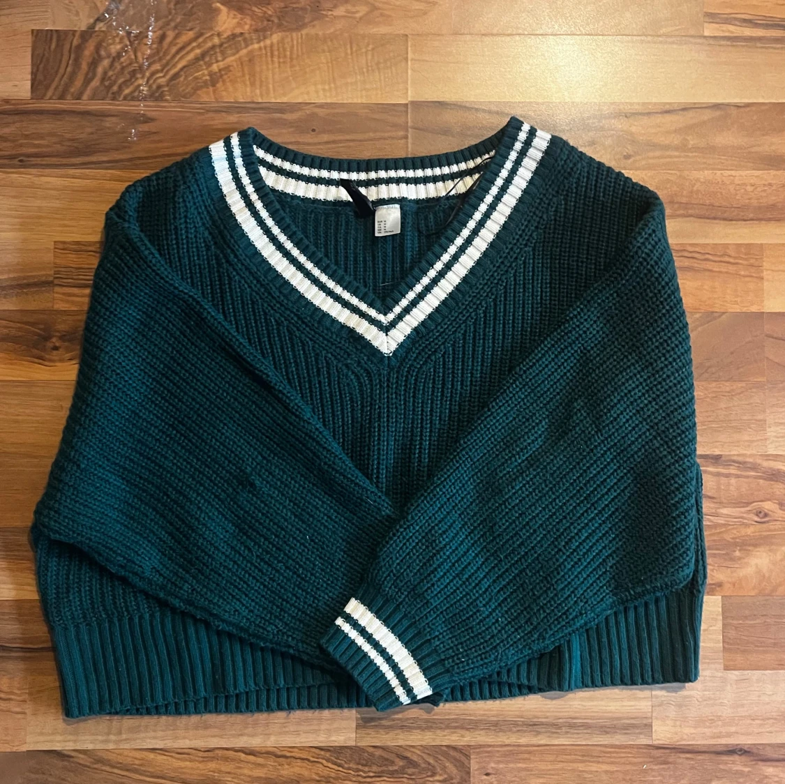 Croppad stickad tröja  - 91
