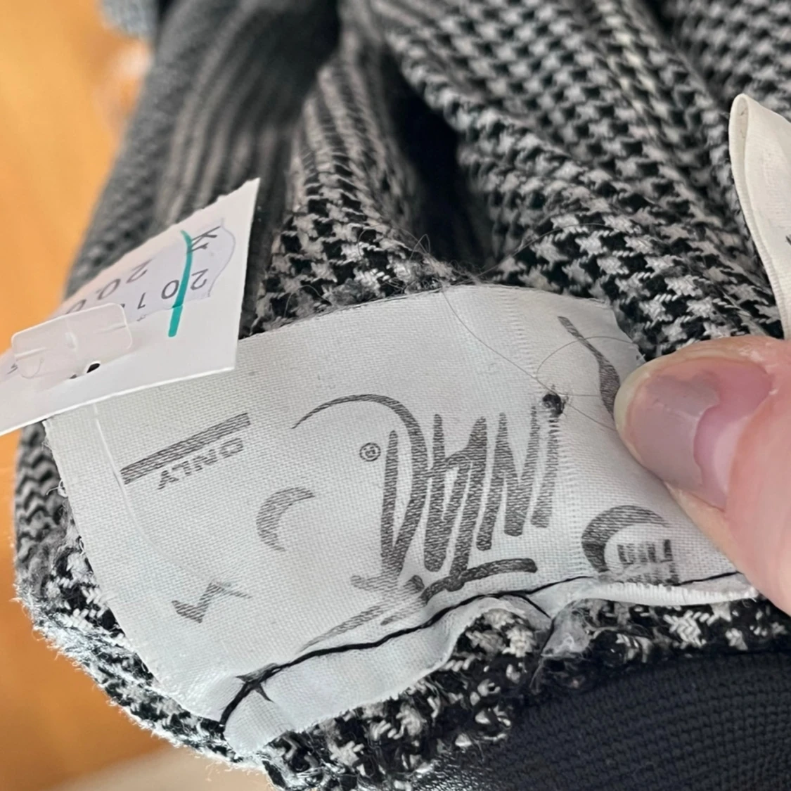 Retro vintage 40-tal 50-tal 60-tal 70-tal kjol hundtand Pepita rutig - 92