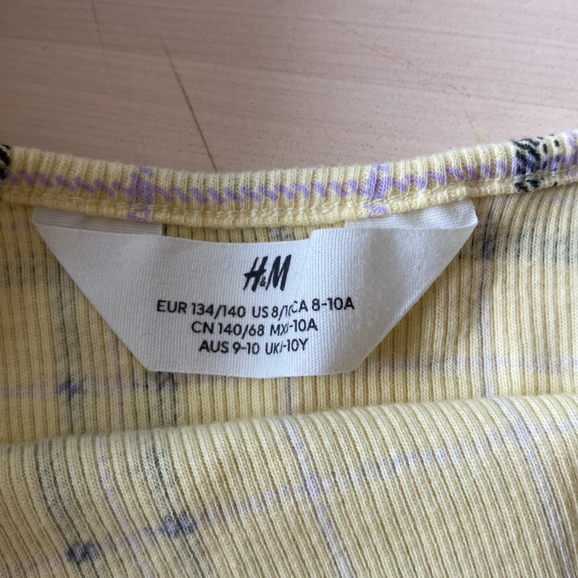 Gul och svart rutig linne från H&M - 91