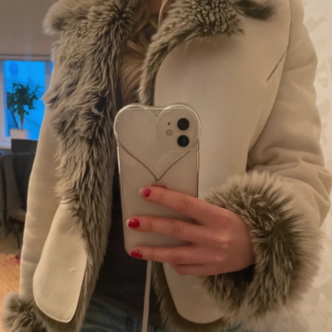 Vintage pälsjacka - 90