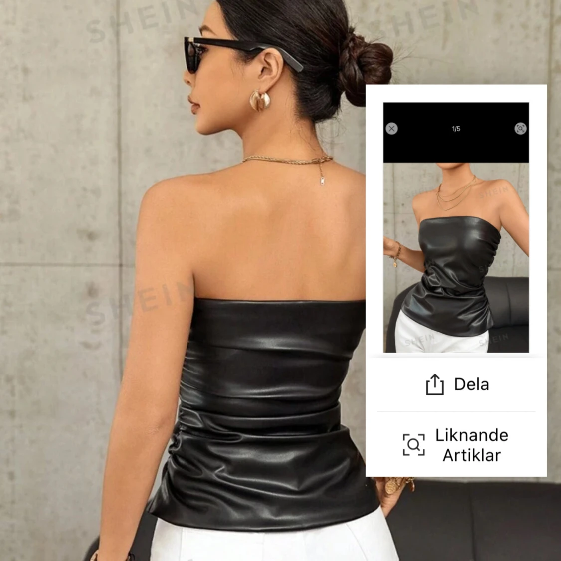 ”Skinn”topp - 90