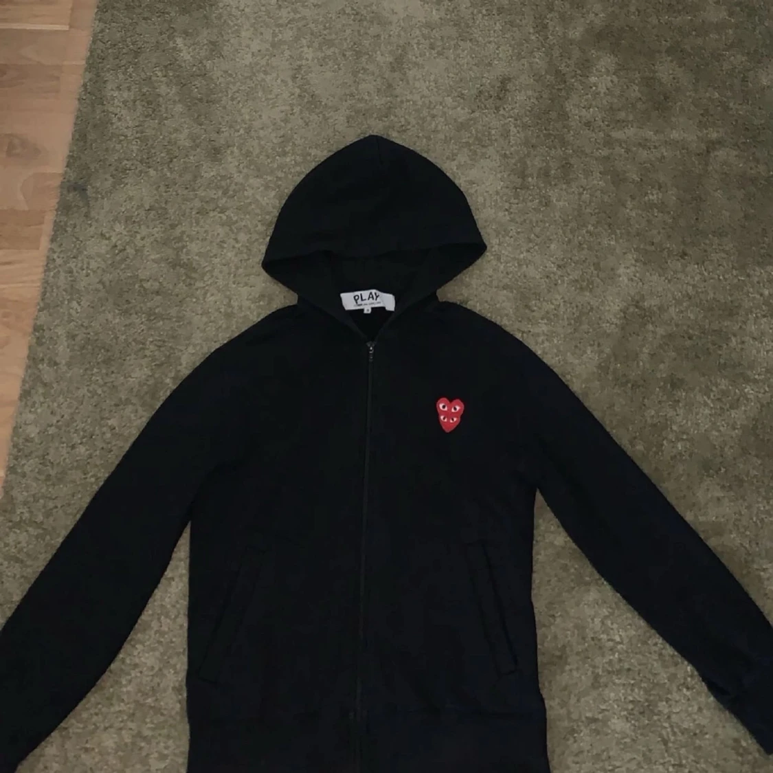 Cdg zip hoodie
