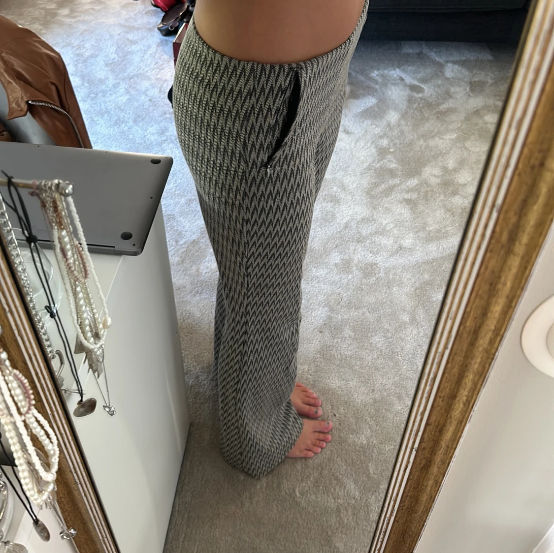 Mönstrade kostymbyxor - 90