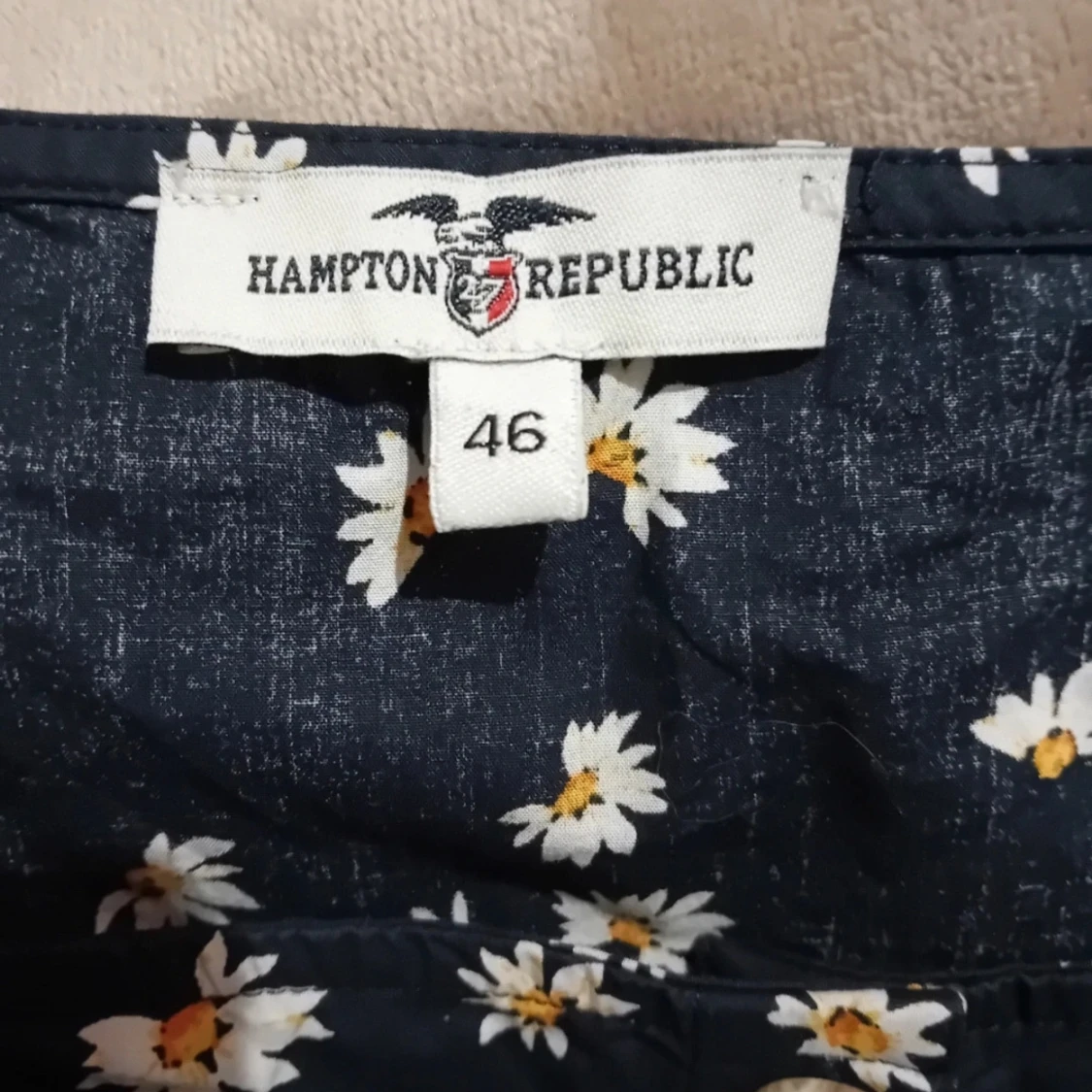 Mörkblå mönstrad tröja  - 92