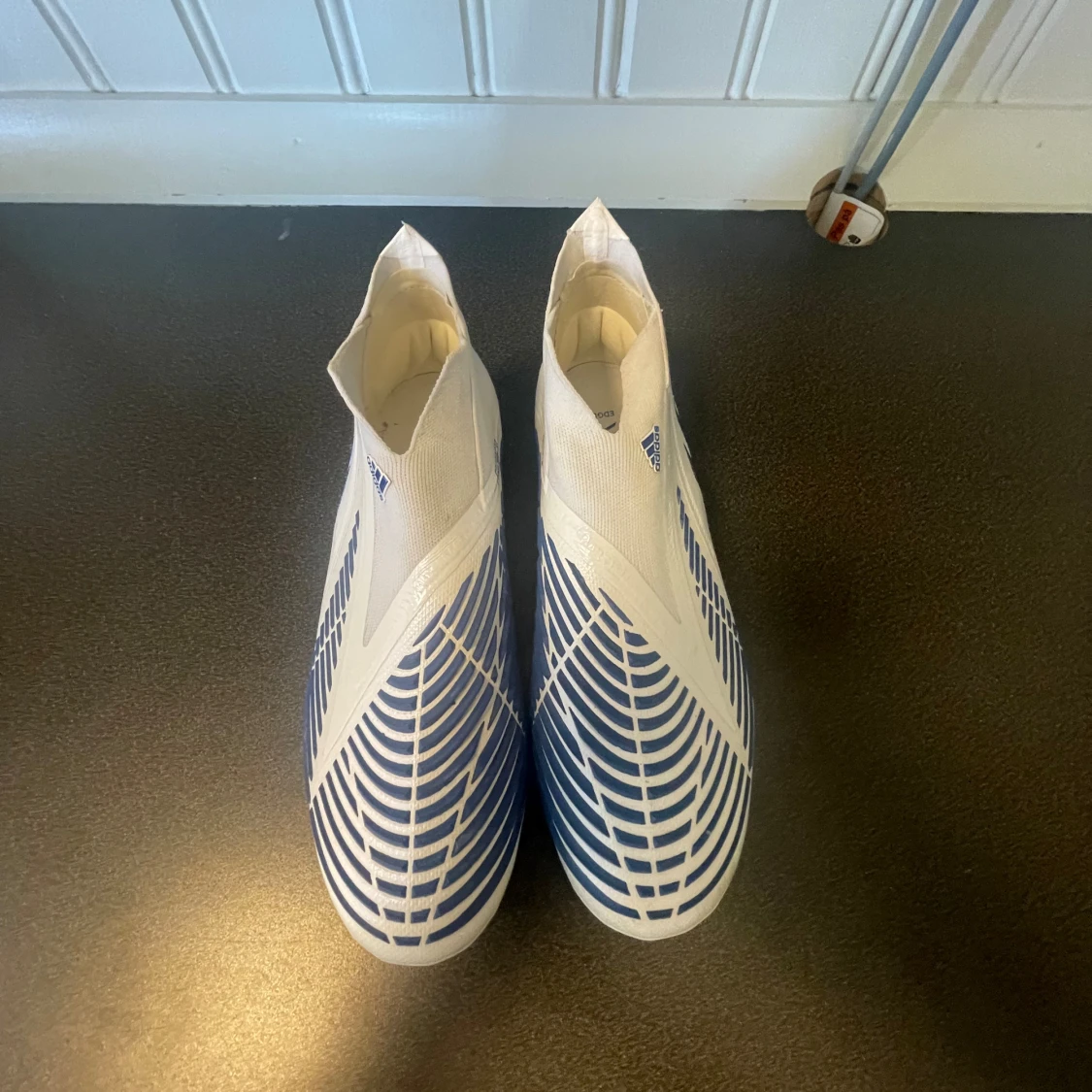 adidas Predator Edge + FG Diamond Edge - Vit/Blå - 90