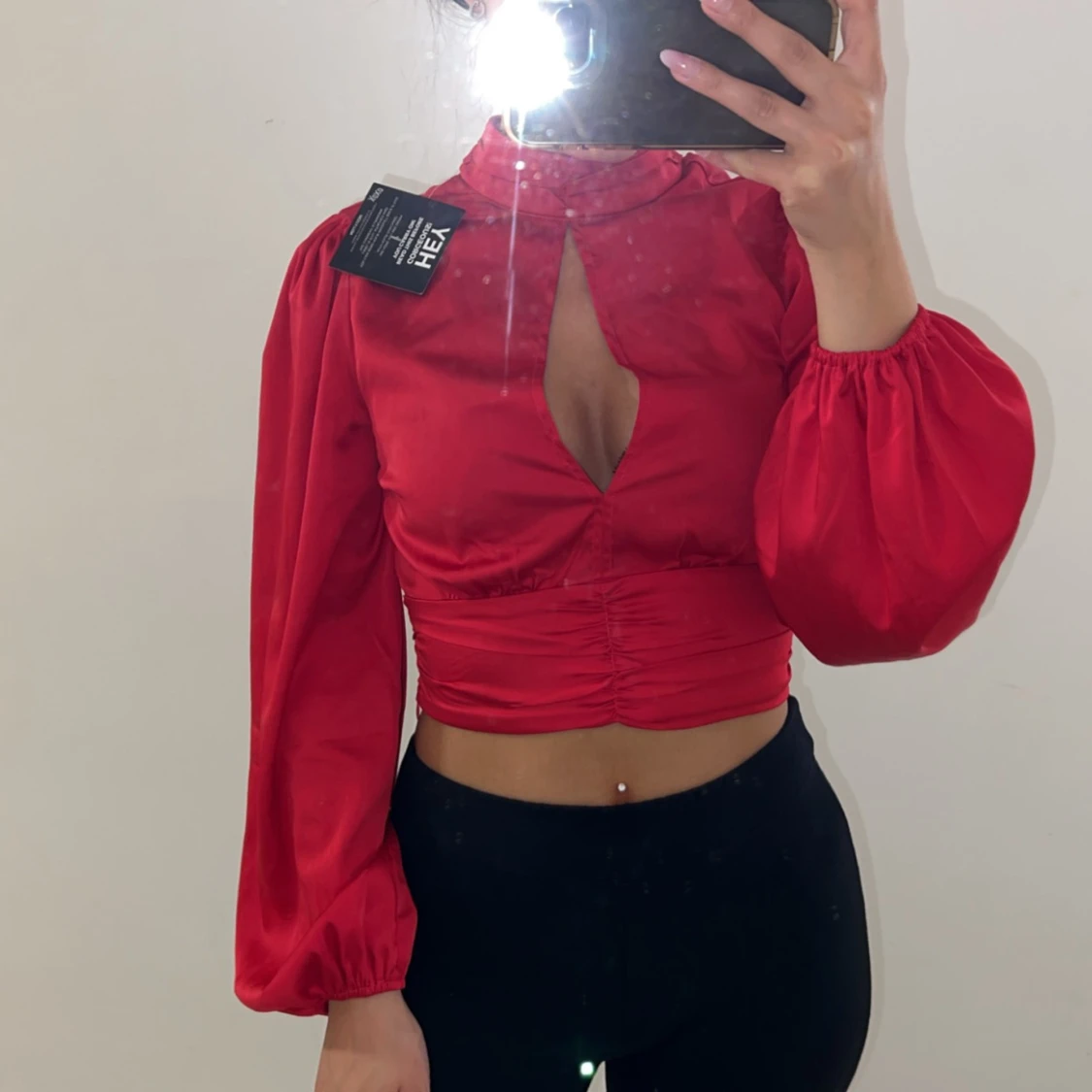 Satin topp från Nelly