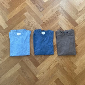 Stickade tröjor - Säljer 3st stickade tröjor från blandade märken. De är av bra kvalité men är mån om pengar just nu så därav priset. 500 för alla 3 annars 200 styck!   Allt gott, Jonas