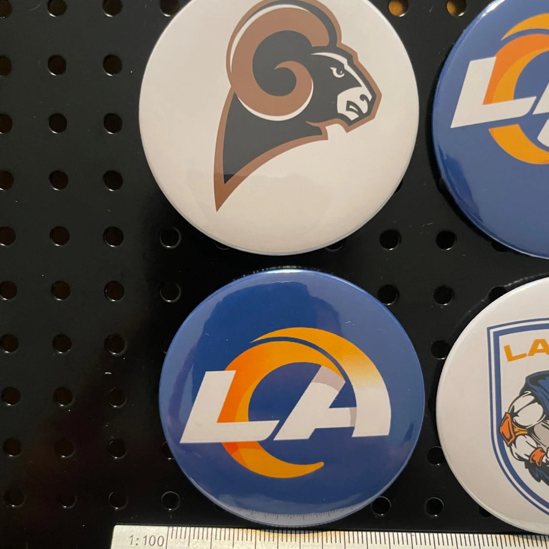 Magnet fridge 6pcs  (59mm) - LA Rams NFL - 1