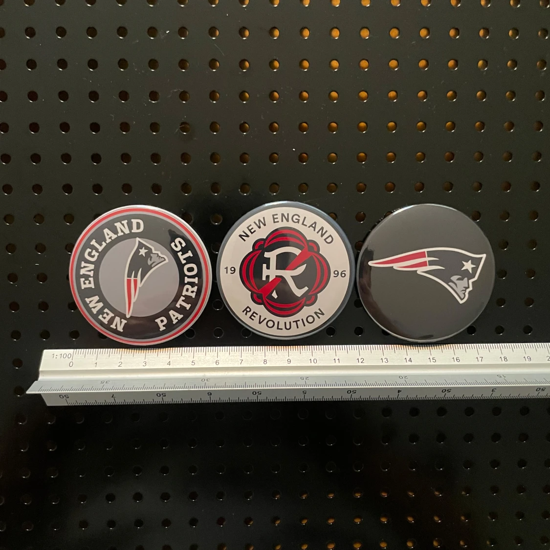 Magnet fridge 3pcs  (59mm) - New England Patriot NFL