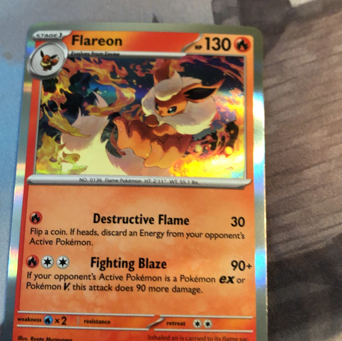 Flareon Pokémonkort - 1