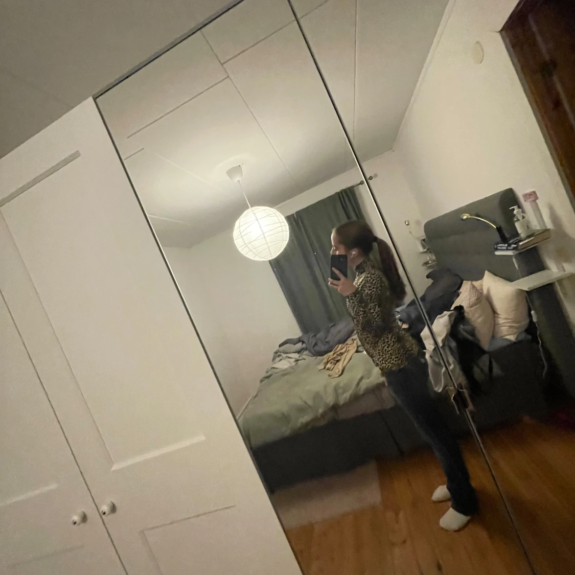 Leopardmönstrad tröja