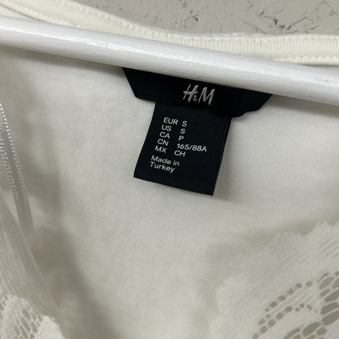 Vit spetsblus från H&M - 2