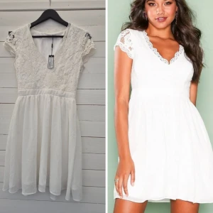 NY studentklänning vit klänning - Såå fin vit klänning perfekt till student, skolavslutning, konfirmation osv. Oanvänd/ny med tags kvar! Från Nelly NLY ONE. Stl 36.