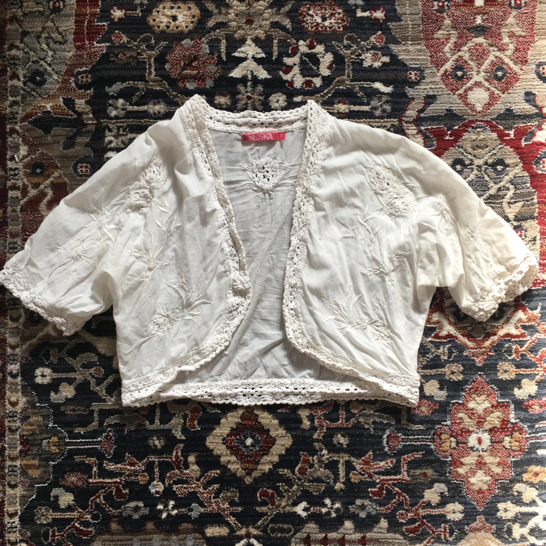 Vintage bolero/kortärmad topp/väst, Indiska  - 2