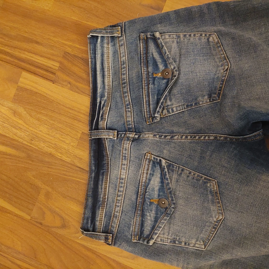 Blå bootcut jeans - 91