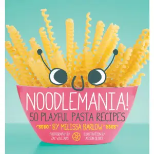 You’ll go noodle crazy with the playful and colorful pasta recipes in Noodlemania! It’s filled with hot and cold main dishes, salads, and even desserts! Try Super Stuffed Monster Mouths made with jumbo pasta shells, Rapunzel Pastamade with extra-long spaghetti, Spider Cookies made with crunchy ramen noodles, or Gloppy Green Frog Eye Salad made with acini di pepe. Noodlemania! also teaches basic math skills and includes fun trivia. Which pasta name means “little ears”? What’s the world record for the largest meatball ever made? Kids will have fun in the kitchen while sharpening their cooking skills with Noodlemania!    Format Häftad   Omfång 112 sidor   Språk Engelska   Förlag Quirk Books   Utgivningsdatum 2013-05-14   ISBN 9781594746178  