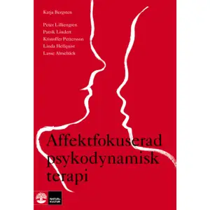 Det här är den första svenska boken om affektfokuserad psykodynamisk terapi. Våra grundaffekter styr vår uppmärksamhet och förbereder oss för handling. De berättar vad som är viktigt och hjälper oss att kommunicera det till andra.Hur vi hanterar våra affekter beror dock till stor del på vilka relationella erfarenheter vi gjort. En affektfokuserad psykoterapi ger möjligheten att i en nära och förtroendefull relation uppmärksamma och närma sig sina affekter på djupet så att en ominlärning och integration kan ske. För att få mer kontakt med sina genuina känslor och behov behöver patienten få hjälp att se och släppa de försvar som inte är adaptiva, för att kunna ersätta dem med mer balanserade sätt att reglera affekter och ångest. Därför är terapeuten aktiv, fokuserad och så upplevelsenära som möjligt.Boken ger en god förståelse för såväl teori och forskning, som den praktiska tillämpningen. Författarna tar bland annat upp affektteori och anknytningsteori med koppling till psykoterapi. Med hjälp av många fallvinjetter och dialoger illustreras olika interventioner för arbete med försvar, reglering av ångest och skam samt fördjupning av affekter.Boken är skriven för studerande inom psykoterapi och för verksamma psykoterapeuter – och för alla som vill veta mer om affektfokuserat arbete i psykoterapi.Författarna är verksamma som behandlare, handledare, utbildare och forskare inom affektfokuserad psykodynamisk terapi.    Format Danskt band   Omfång 214 sidor   Språk Svenska   Förlag Natur & Kultur Akademisk   Utgivningsdatum 2015-01-15   Medverkande Petra Waldersten   Medverkande Peter Lilliengren   Medverkande Patrik Lindert   Medverkande Linda Hellquist   Medverkande Kristoffer Pettersson   Medverkande Lasse Almebäck   Medverkande Katja Bergsten   Medverkande Airi Iliste   Medverkande Åsa Hernborg Axelson   ISBN 9789127135581  