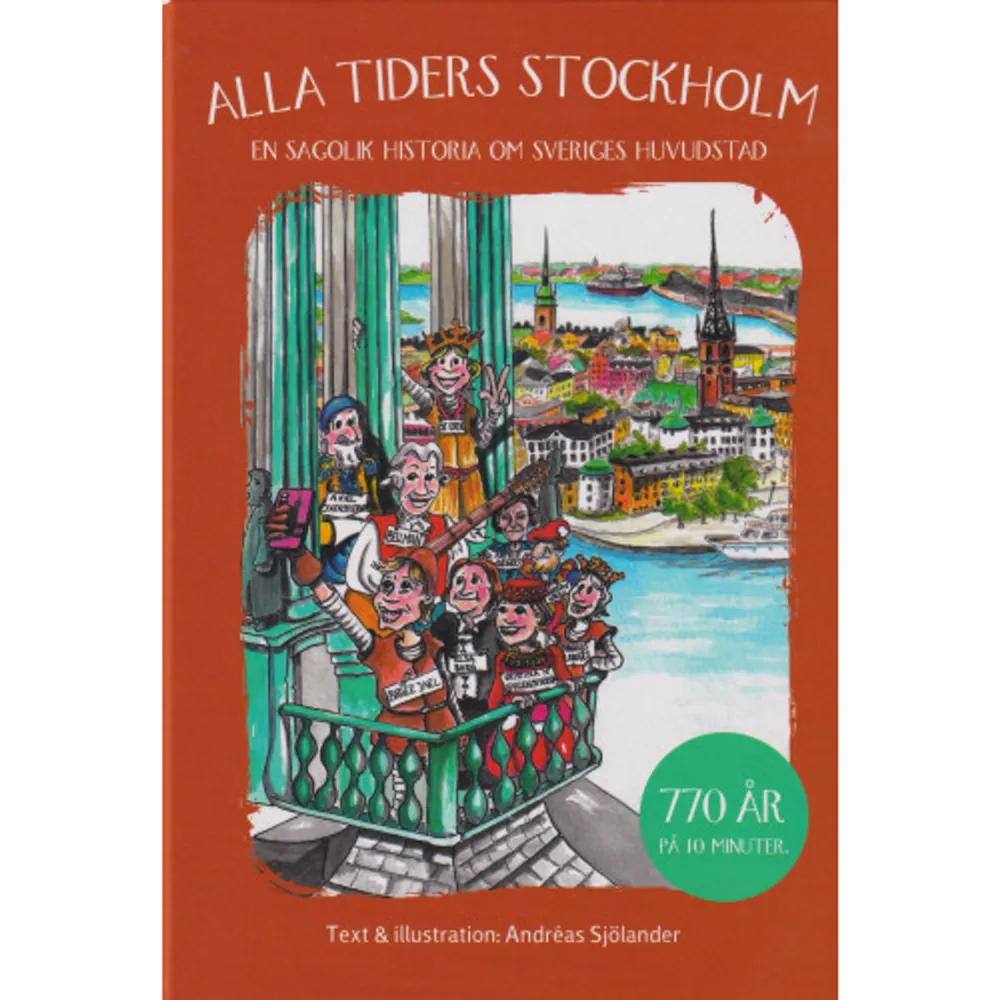 Följ med på en rekordsnabb och underhållande lektion i Stockholms historia! Eller vad sägs om 770 år på bara tio minuter med korta texter och roliga bilder som förklarar på ett mycket lättsamt och pedagogiskt sätt. När du läst boken kommer du att kunna mer om Sveriges huvudstad än de flesta. Kunskap som, tack vare bokens utformning, är lätt att minnas. Boken passar alla mellan 6-116 år perfekt till godnattsagan, sagostunden eller i skolan. Den är lika bra för dig som vill lära dig för första gången som för dig som vill fräscha upp dina kunskaper.     Format Inbunden   Omfång 26 sidor   Språk Svenska   Förlag Boksmart   Utgivningsdatum 2020-11-25   Medverkande Andreas Sjölander   Medverkande Emelie Sjölander   Medverkande Richard Grönlund   ISBN 9789198634167  . Böcker.