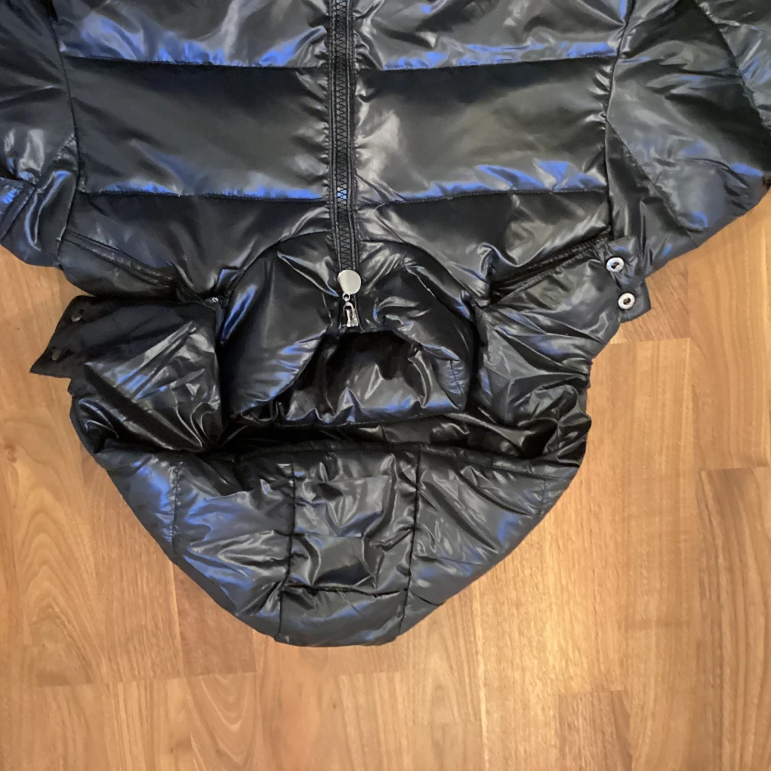 Pufferjacket glansig - 90