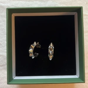 Edblad örhängen - Populära Edblad örhängen med nitar, passar till allt🥰 Använda men absoult inga större defekter. Asken går att få med, annars skickas de i en smyckespåse❤️