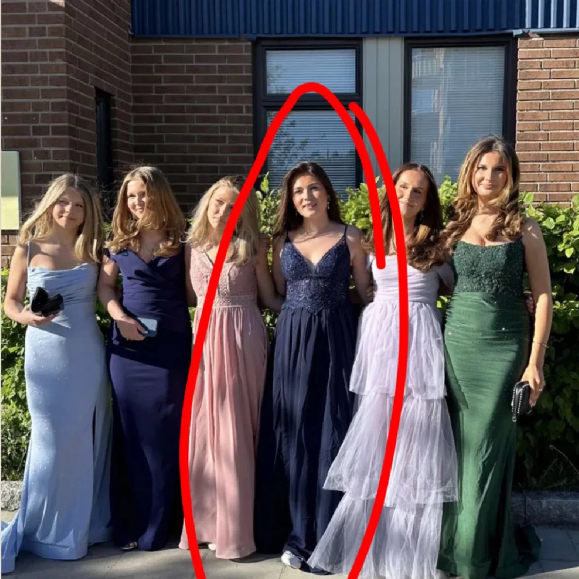 Mörkblå bal klänning  - 2