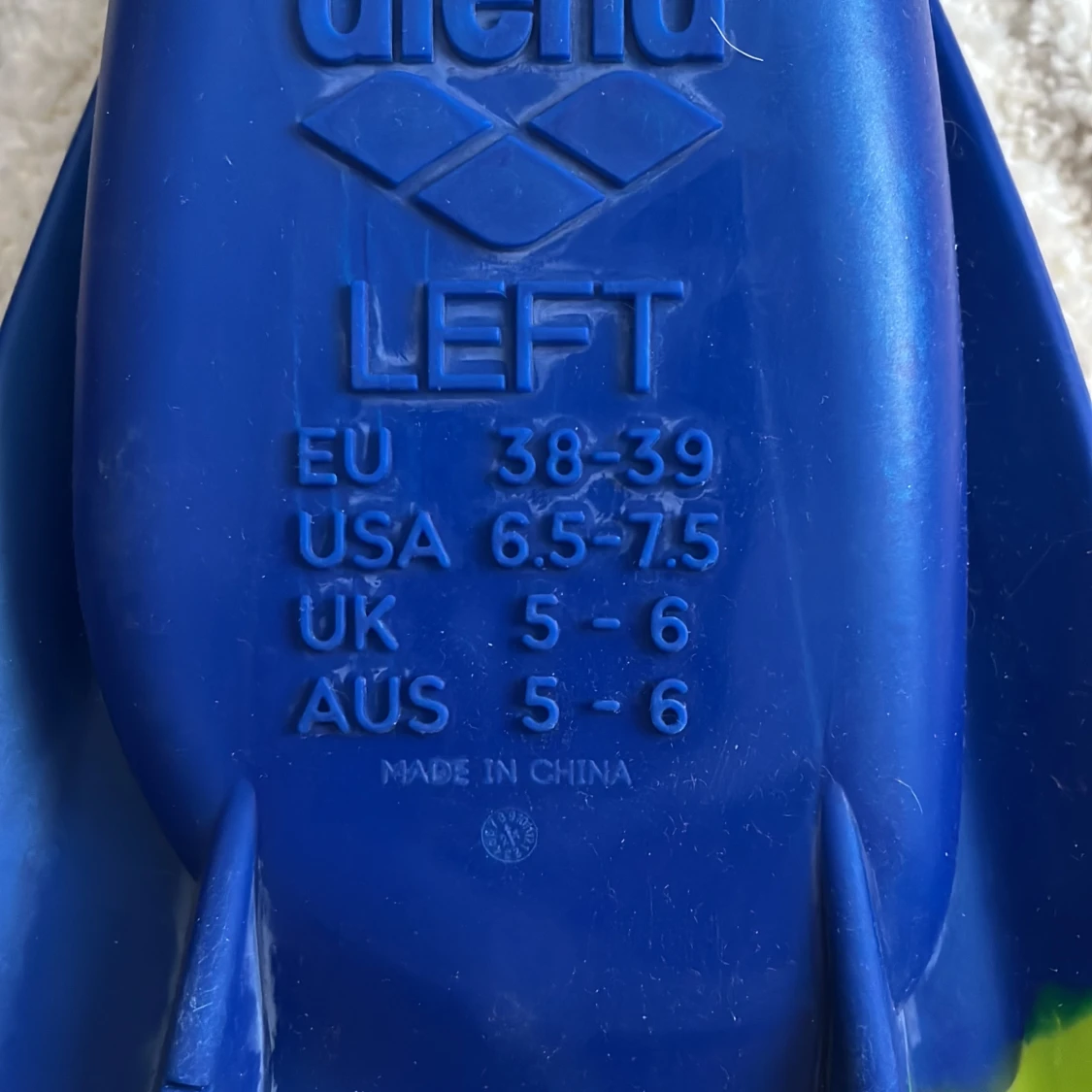 Blå och gröna simfenor från Arena - 3