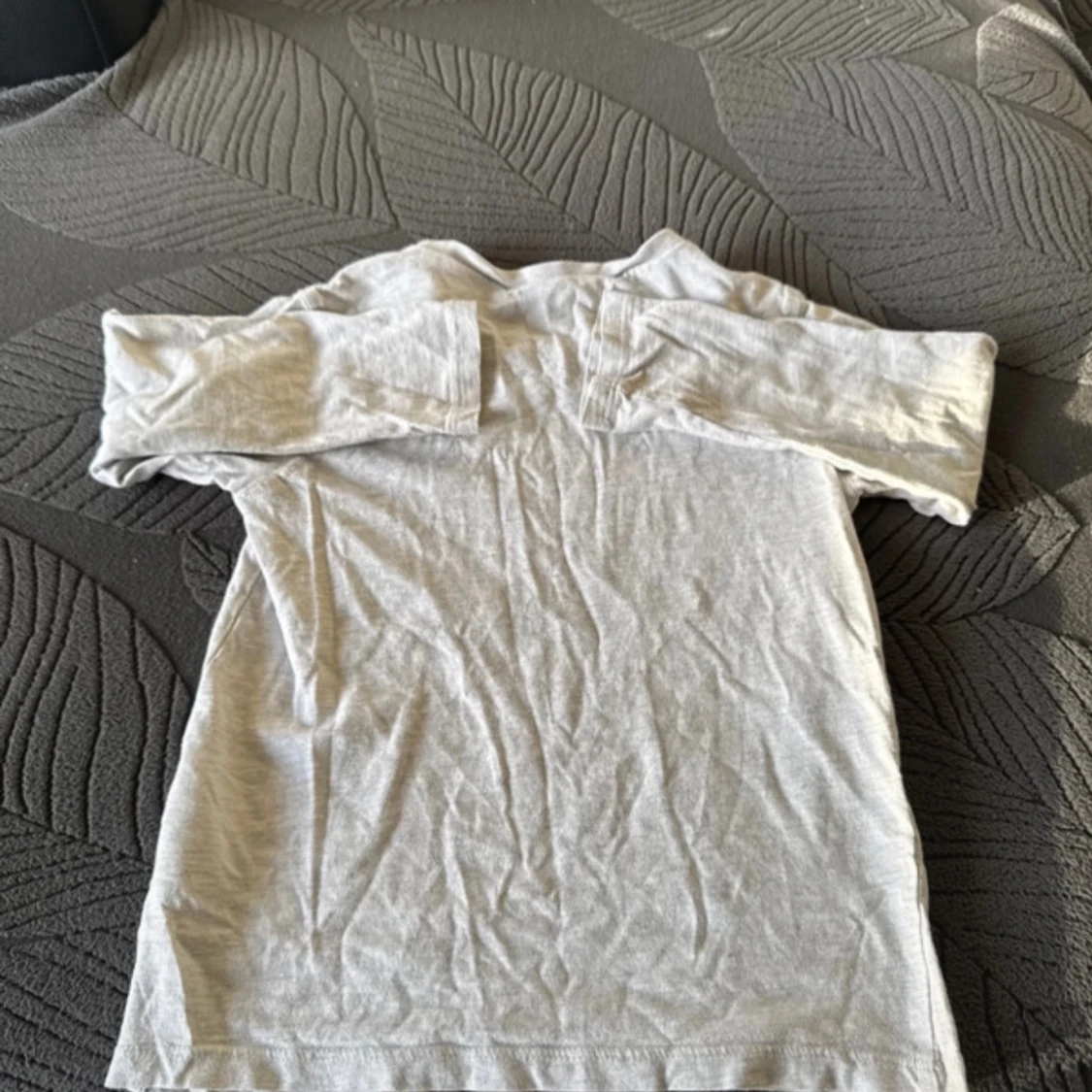 Vit långärmad t-shirt med tryck - 90