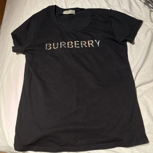 Svart t-shirt från Burberry - Snygg svart t-shirt från Burberry med broderad logga i flera färger på bröstet. Perfekt för en stilren look. Tillverkad i mjukt material för extra komfort.