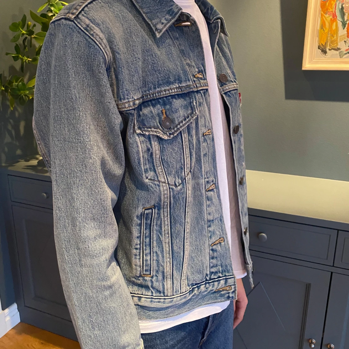 Blå jeansjacka från Levi's - 90