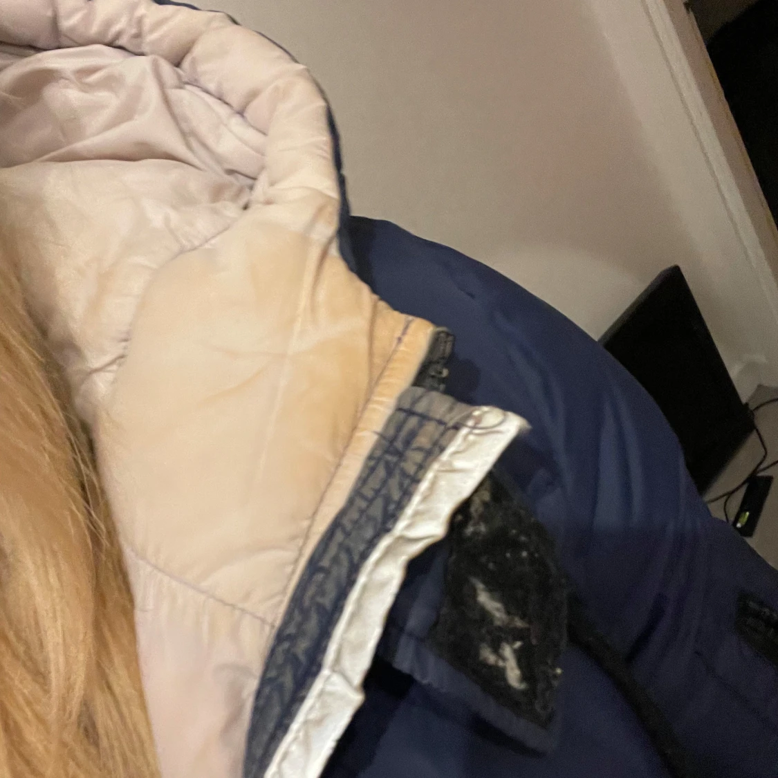 Blå d rand jacka  - 91