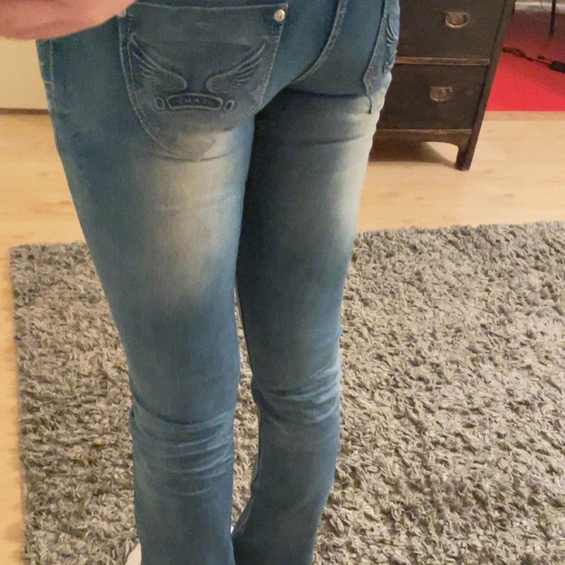 Lågmidjade vintage jeans - 90
