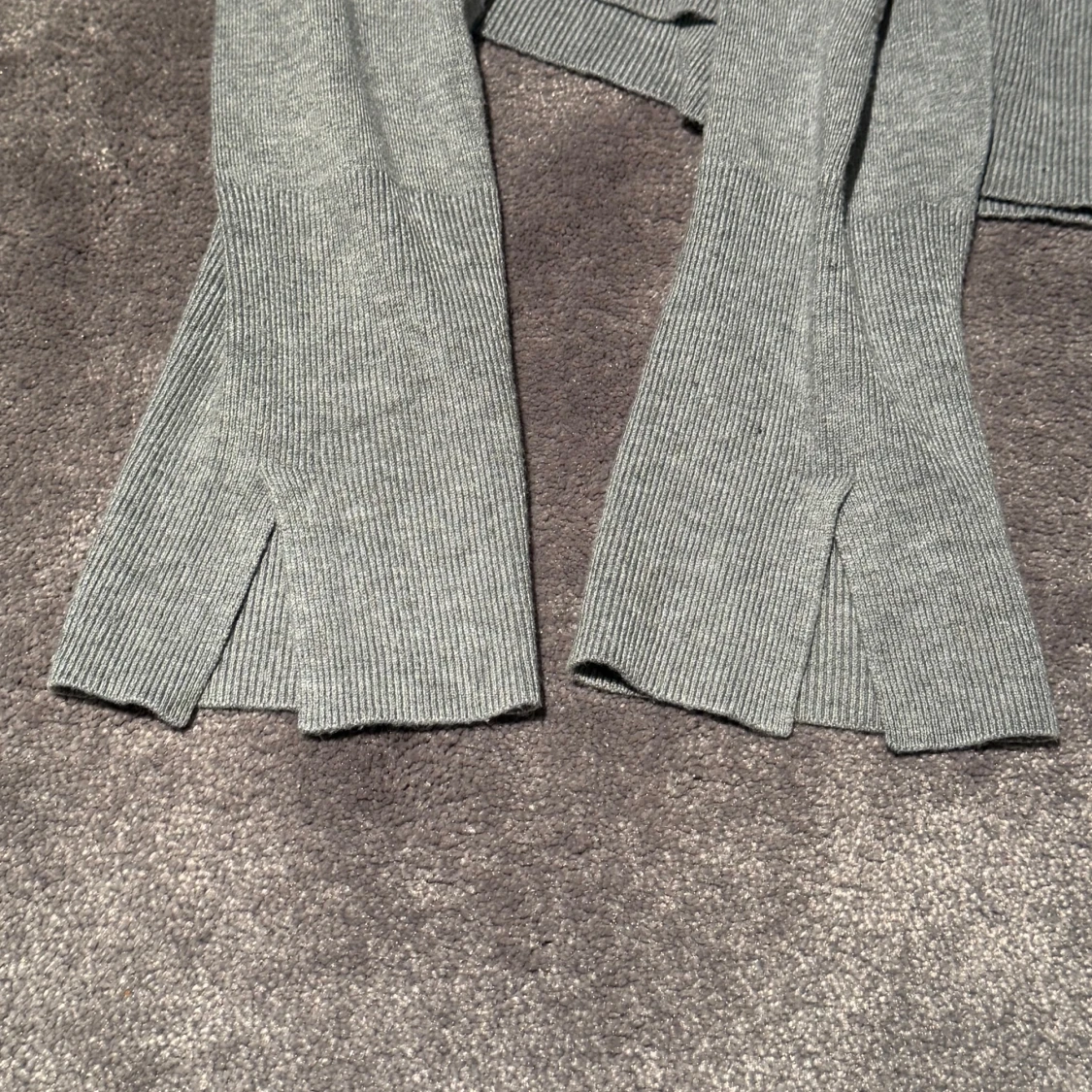 Grå v-ringad tröja, Zara - 2