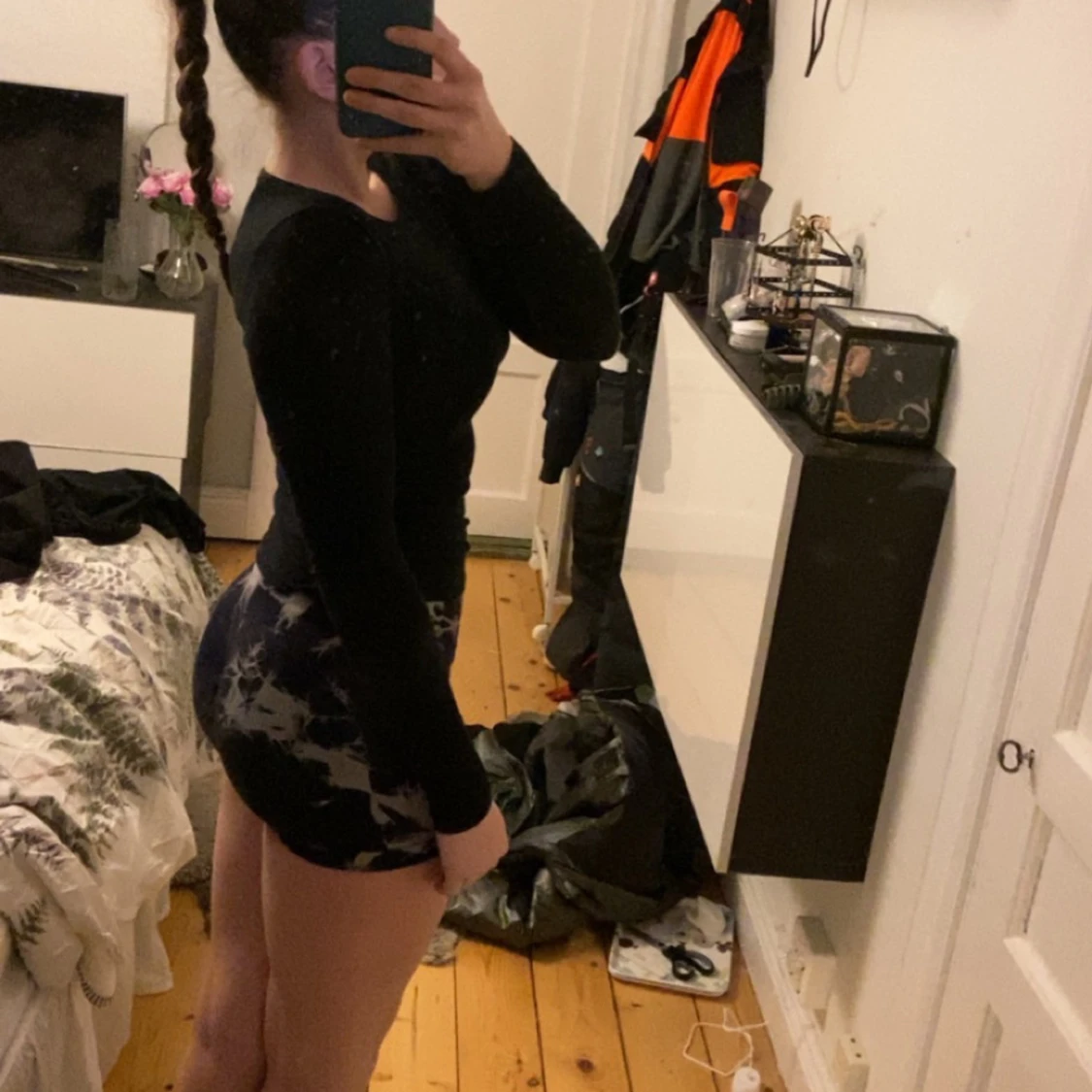 Peach tights shorts💘