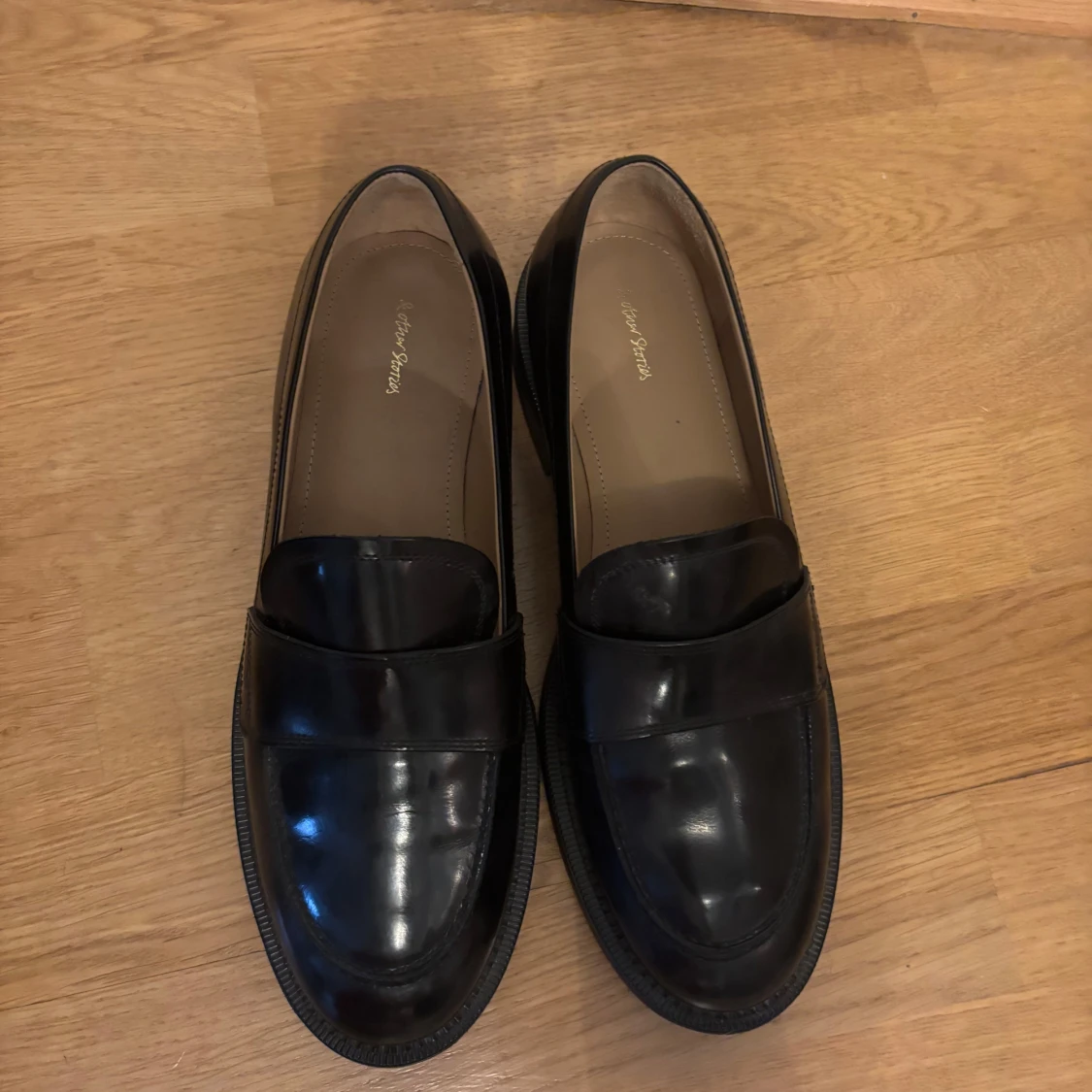 Svarta loafers i skinn - 3