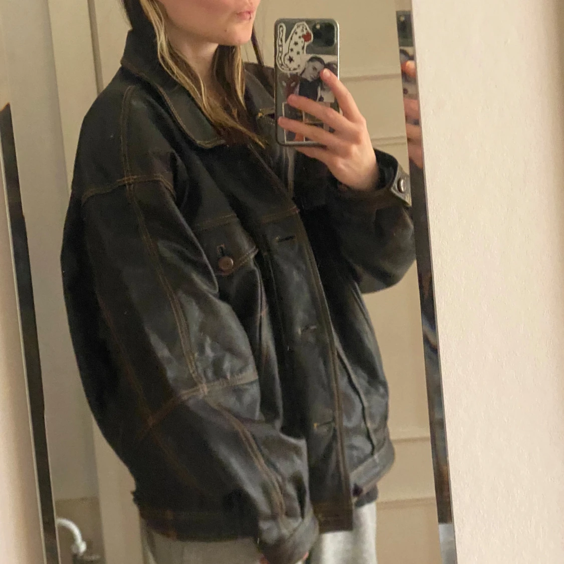 Jacka i äkta läder - 91