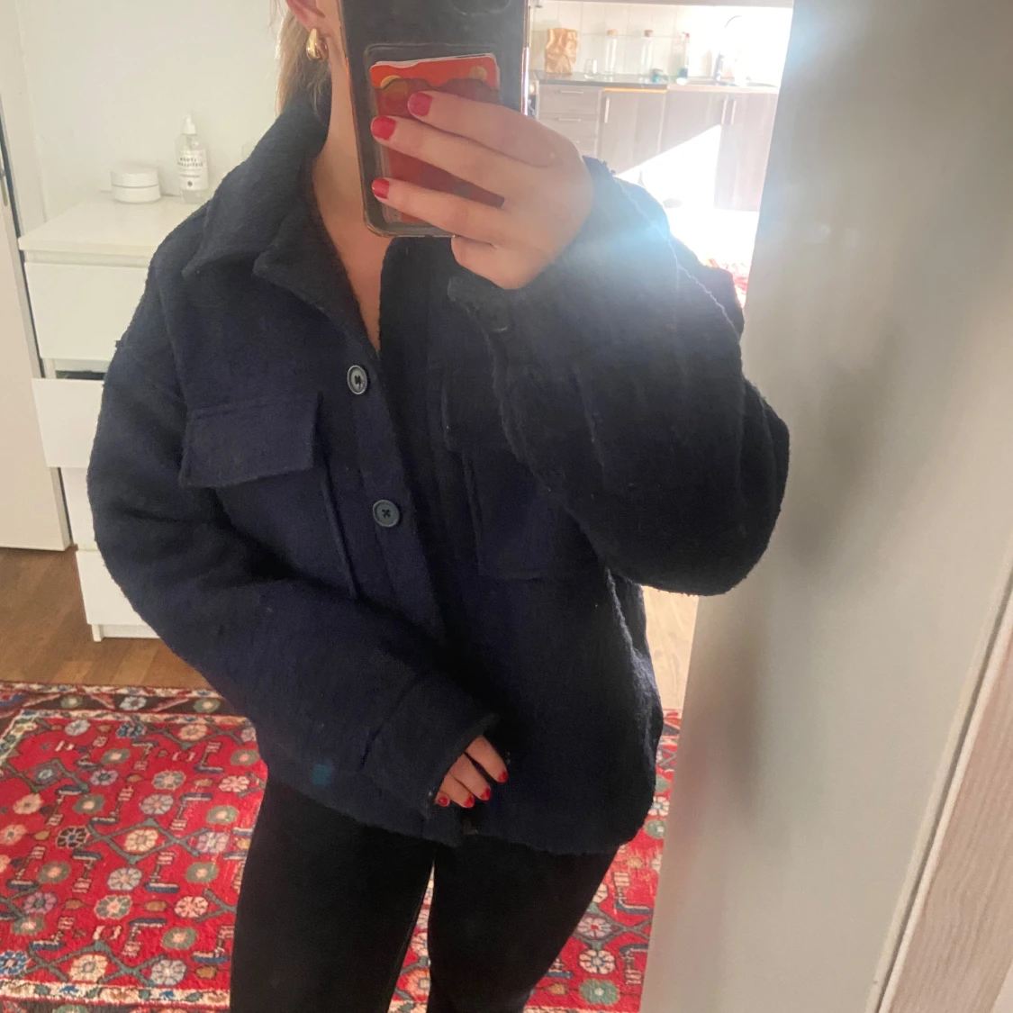 LeGer marinblå jacka