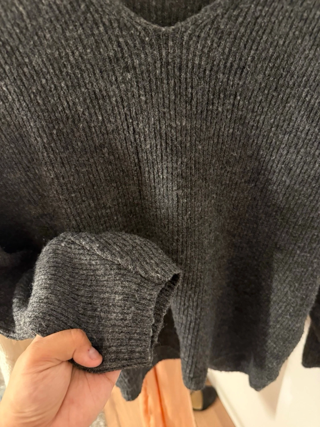 Mörkgrå stickad tröja Vero Moda - 2