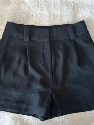 Svarta högmidjade kostymshorts - Säljer ett par supercoola kostymshorts med lite högre midja och framfickor. Shortsen är ifrån HM, storlek 40 men skulle säga att de även passar 38 och är nästan helt oanvända!💝💝💝