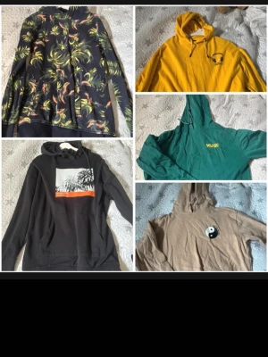 5 st hoodies med tryxk - Alla för samma pris, kan köpas separat Bild 1: Scotch & soda, S/M Bild2: lager 157 M?  Bild 3: lager 157 M Bild 4: lager 157 M Bild 5: lager 157 M