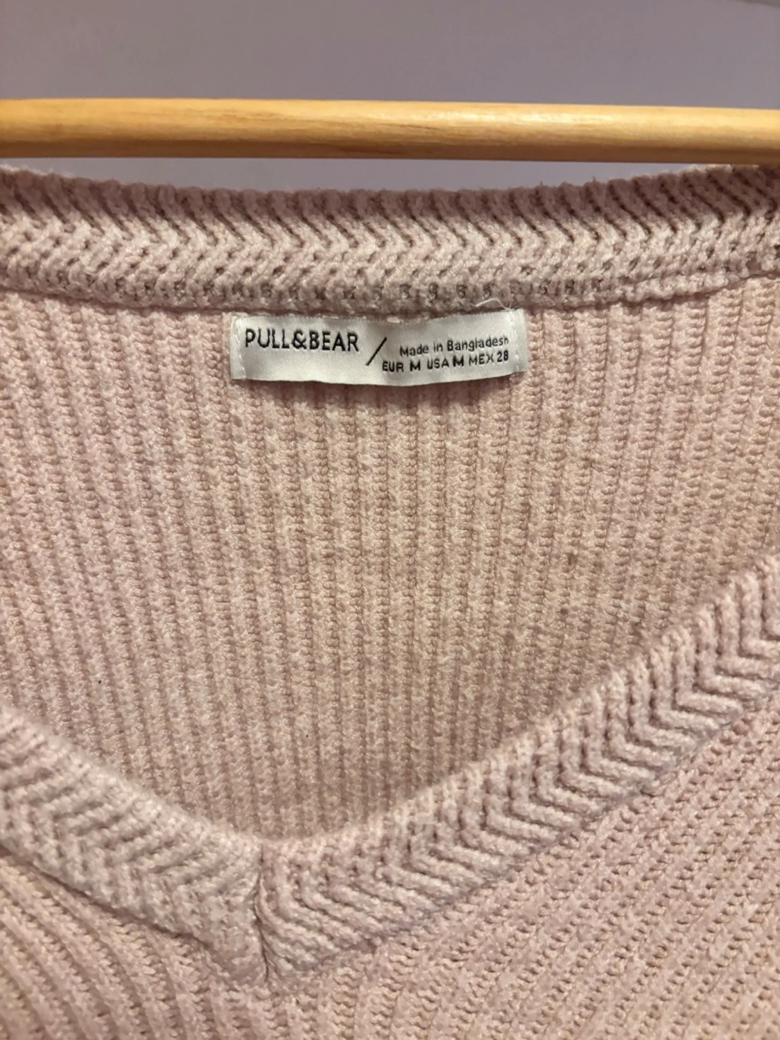 Beige stickad kofta Pull&Bear - 1