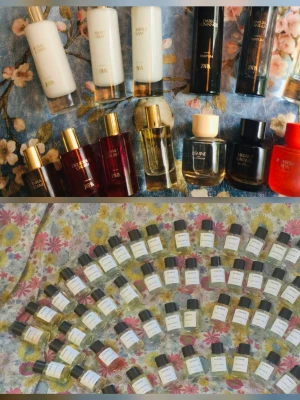 Splittar Essnce och Zaraparfymer 💟 - Splittar mina parfymer från Essnce och från Zara i 2/3/5 ml glasdekanter med spray ✨️Essnce kostar 25/30/50 kr✨️Zara kostar 20/25/35 kr✨️Se listor bland bilderna vilka som finns ✨️Skriv vilka du önskar så lägger jag ut som ett nytt paket 