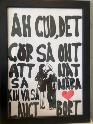 Håkan poster - Ursnygg Håkan Hellström poster målad av mig, ramen ingår inte❤️