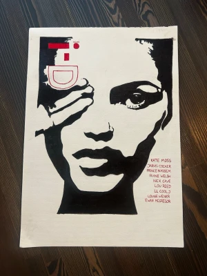 Egengjord poster  - Säljer en Kate Moss poster av mig 