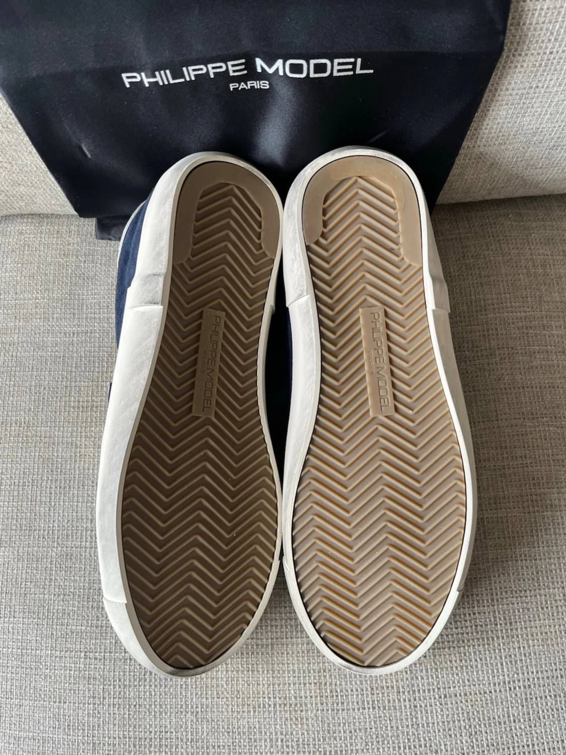 Philippe Model blåvita sneakers - 1
